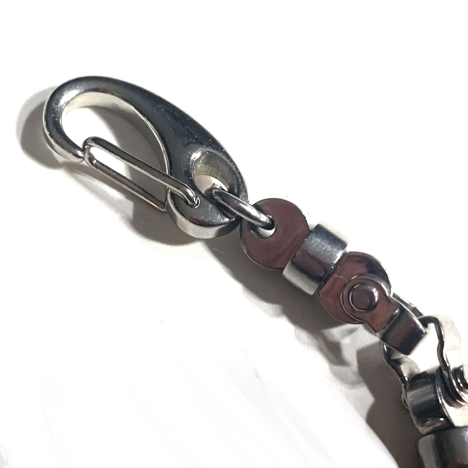 Mens Stainless Steel Bike Biker Chain Link Bracelet Slight Flaw See Photos