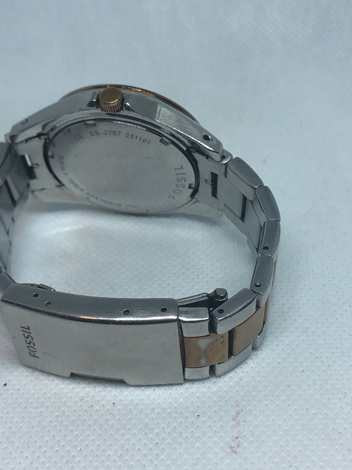 Fossil ES2787 Women’s Stainless Steel Analog Silver Dial Quartz Wrist Watch HG23