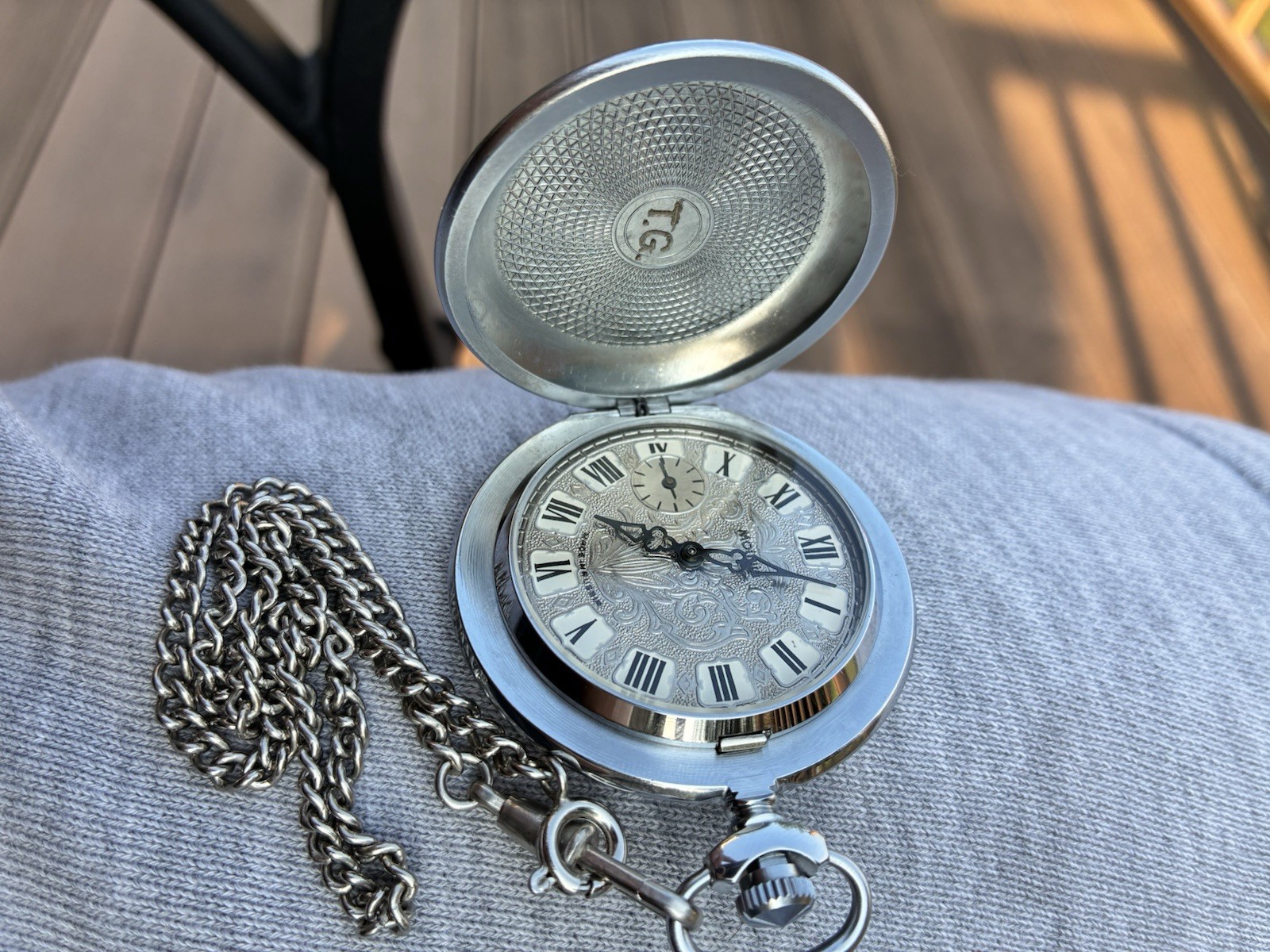 1991 Soviet Molnija 3602 Pocket Watch USSR Working w/ Original Box & Passport