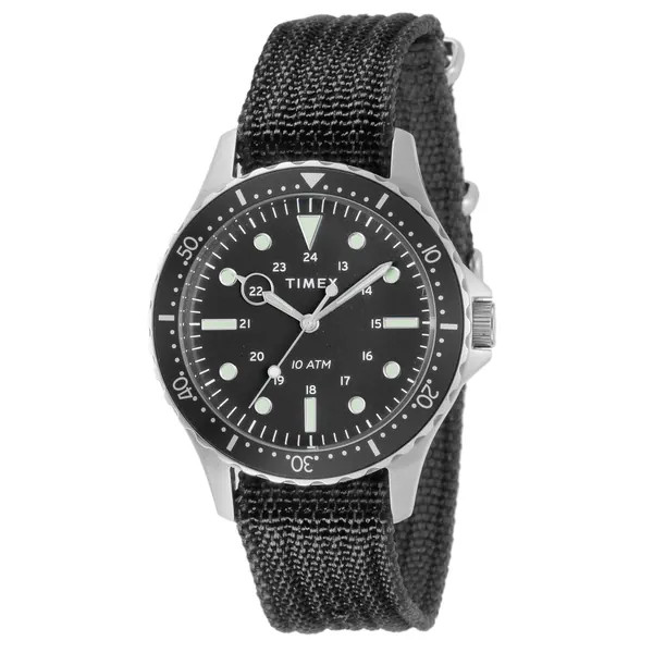 TIMEX TW2T75600 Navy XL 10ATM Quartz Watch Fabric Strap Men’s Diver Style Japa