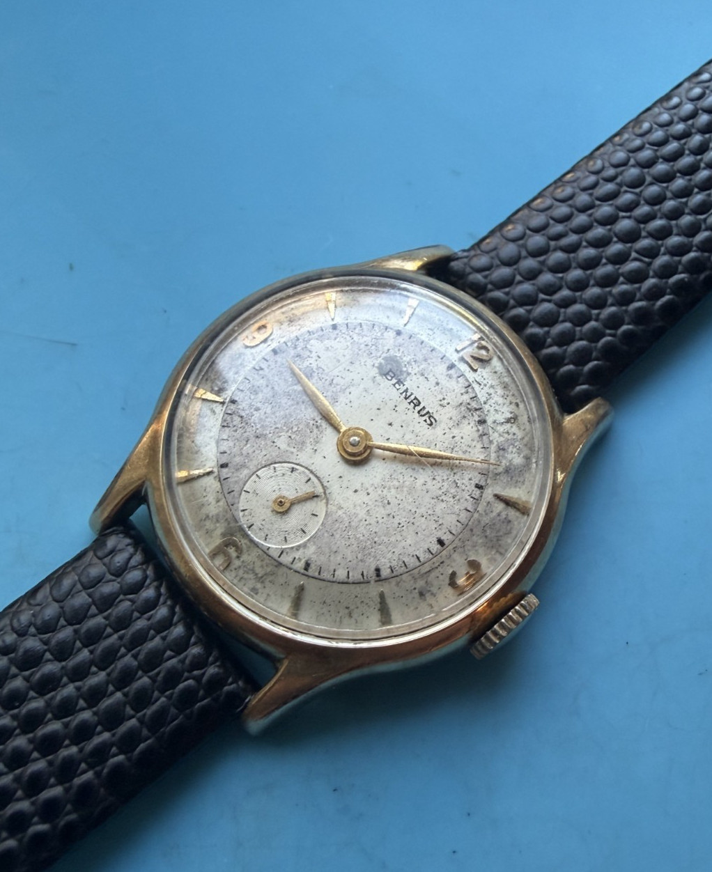 Vintage Benrus BB 14 Swiss 17J 20micron Gold Plated Manual Wind Watch – Runs