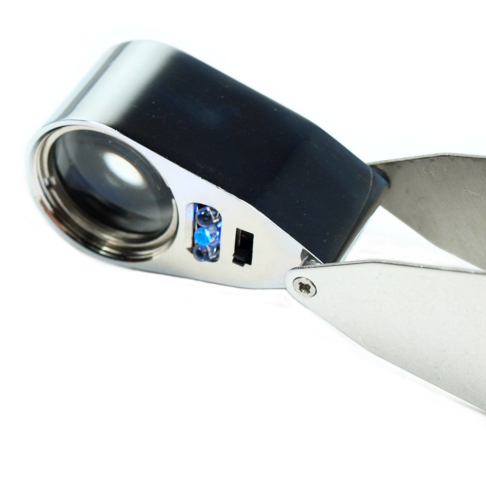 2 PACKS – 40X & 30X 60X 90X Craft Jewelry Watch Loupe Magnifier Microscope