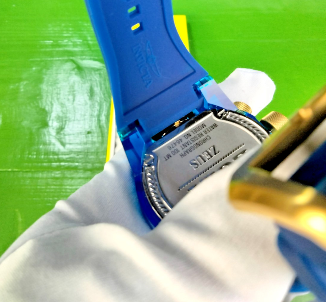 Invicta Bolt Zeus Magnum 46476 52mm Blue Gold Chronograph Watch