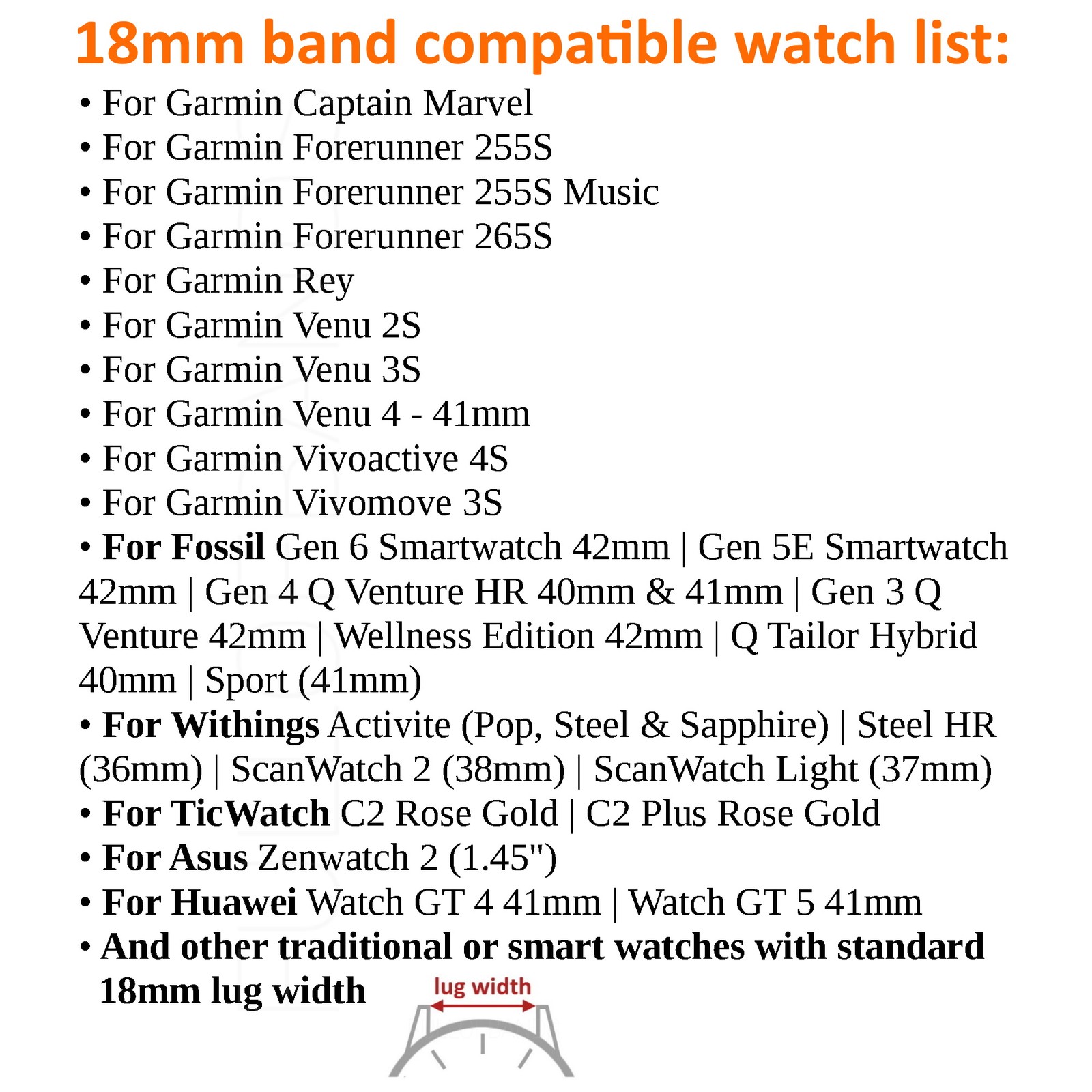 10mm 12mm 14mm 15mm 16mm 18mm 19mm 20mm 21mm 22mm 24mm Silicone Watch Band Gold
