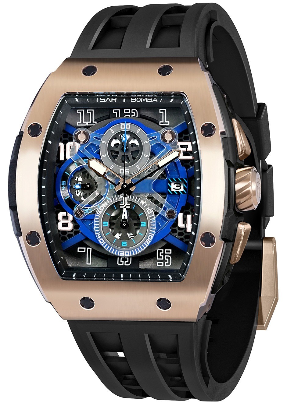 Tsar Bomba TB8211Q-05 Mens Watch Elemental Chronograph 52mm 5ATM