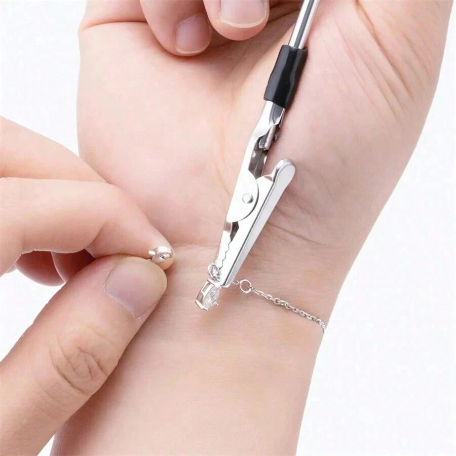1PC Bracelet Clasp Helper Tool Metal Jewelry Fastener Hook Watch Band Assistant