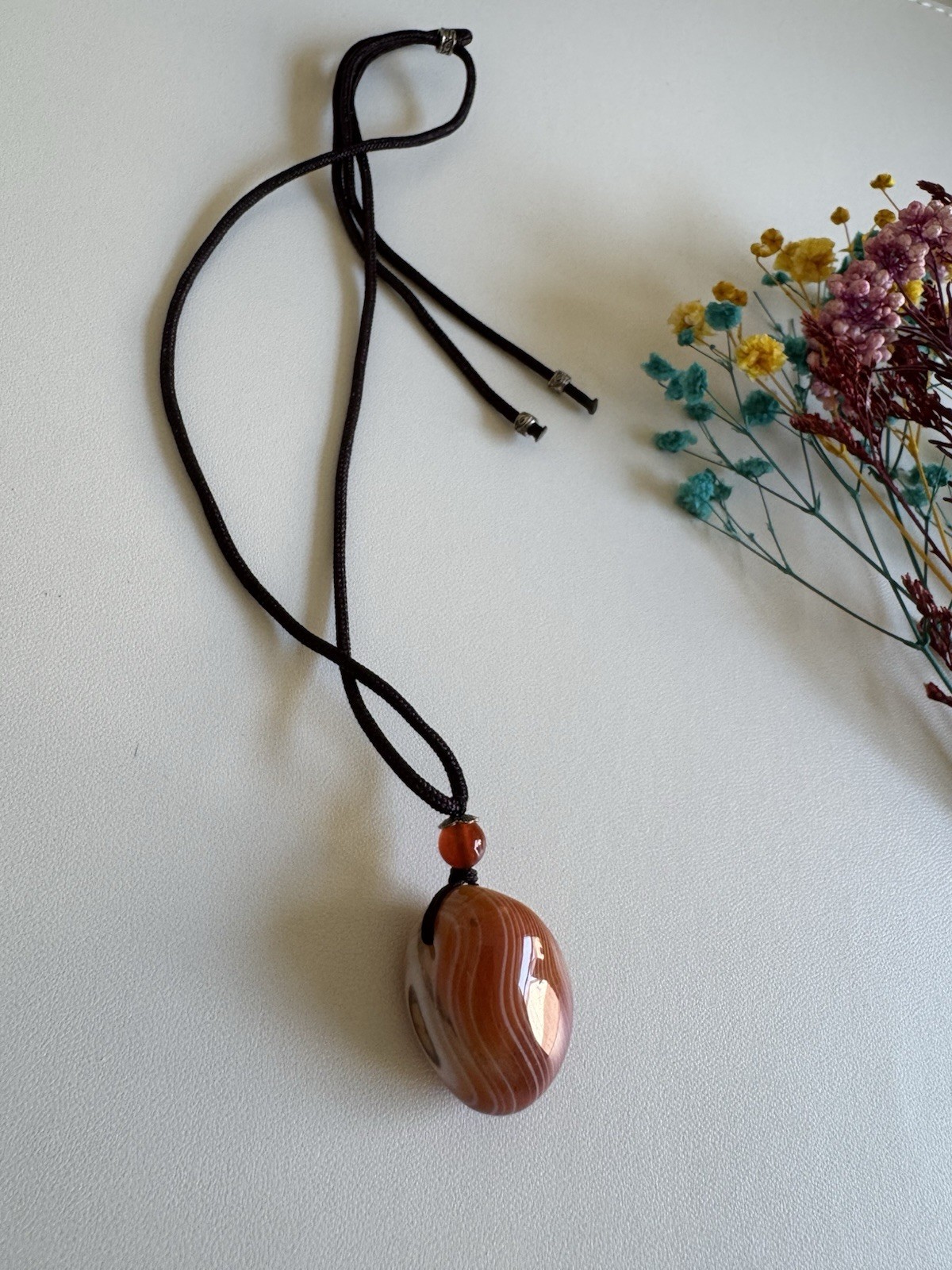 Natural Banded Agate Necklace