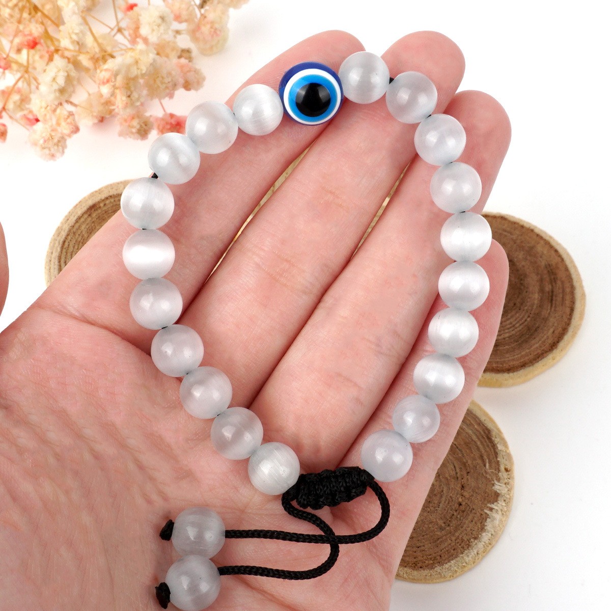 Mala Bracelet Tiger’s Eye Energy Bead Men’s Lucky Bangle and Amulet Bracelet