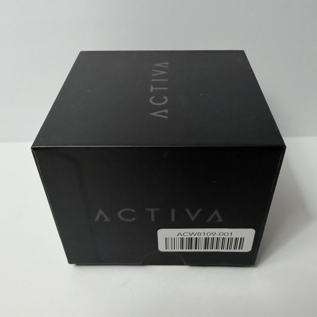 Activa Men’s Sport Analog-Digital Quartz LED Watch Black Silicone Strap 45mm