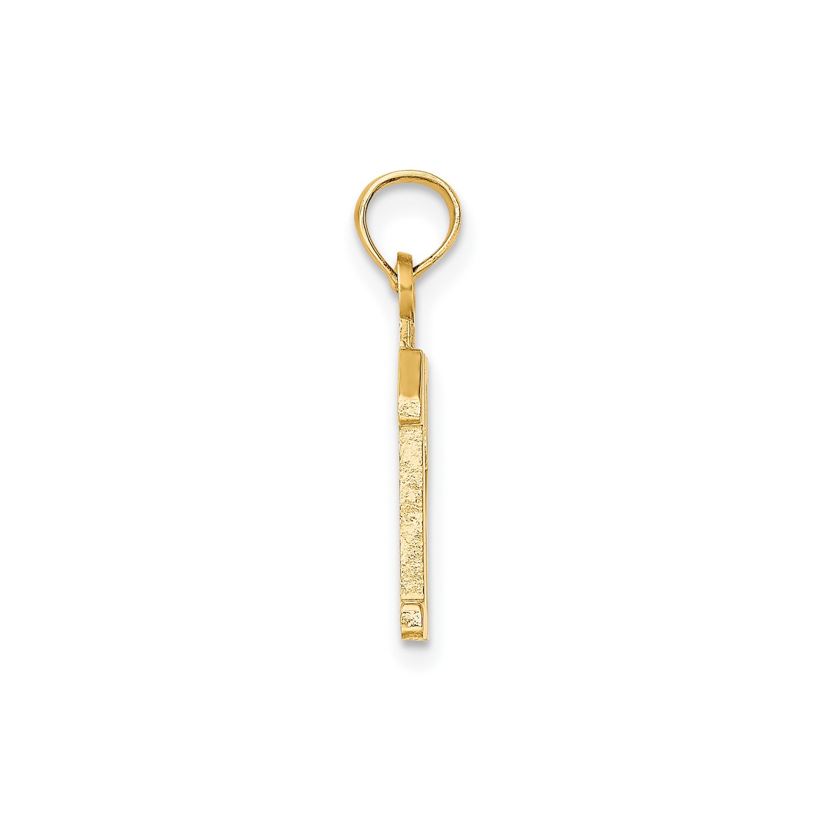 10k Yellow Gold Number 12 Pendant Polished Unisex Sports Charm Jewelry