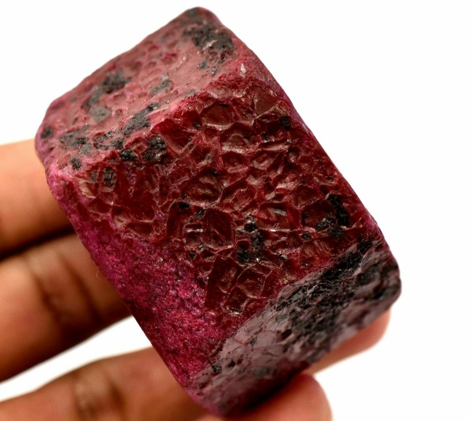 Natural Huge Red Mozambique Ruby Earth-Mined Color Enhanced Certified Rough !
