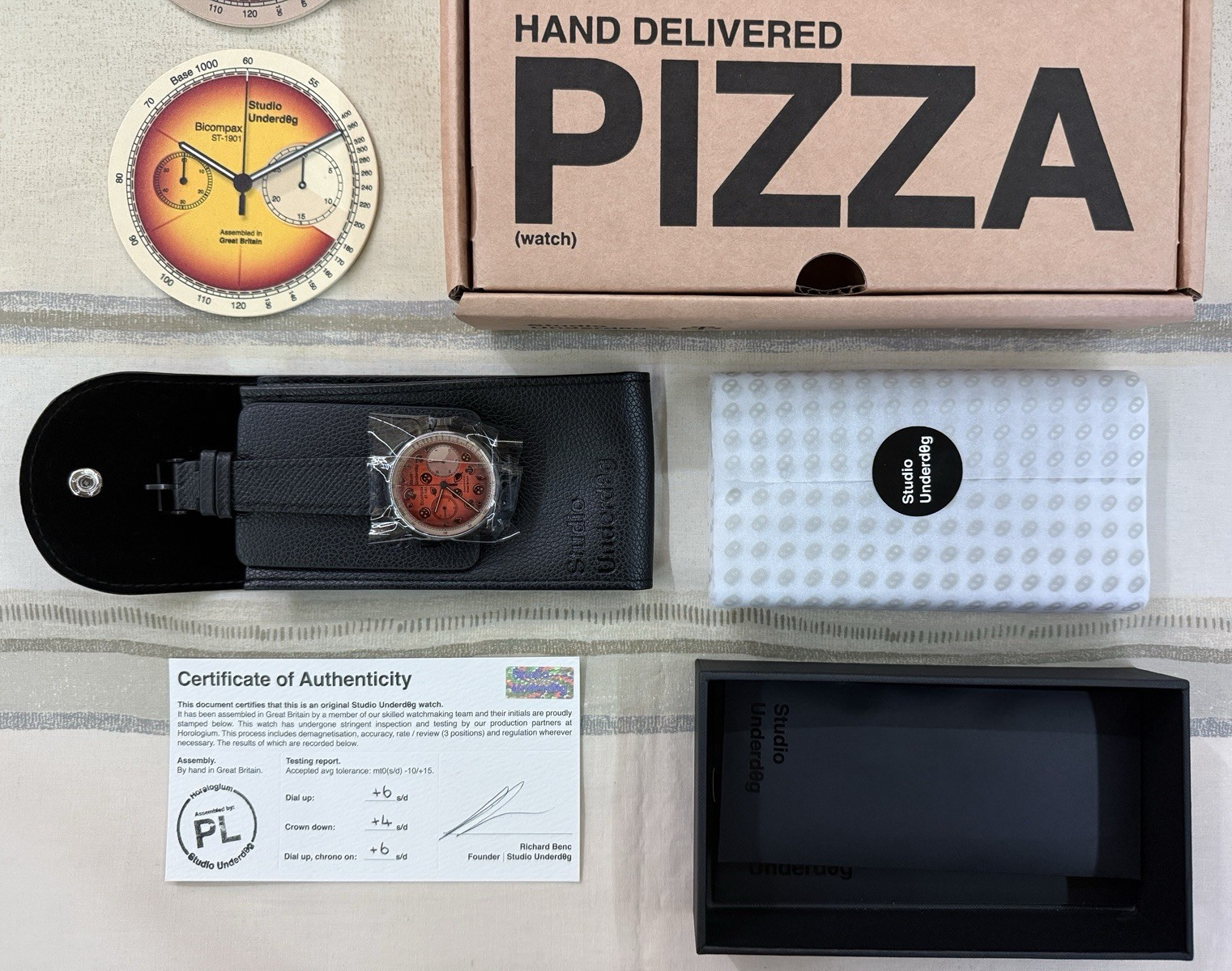 Time & Tide X Studio Underd0g 01 Burnt Pepperoni Pizza *Event Exclusive* Watch