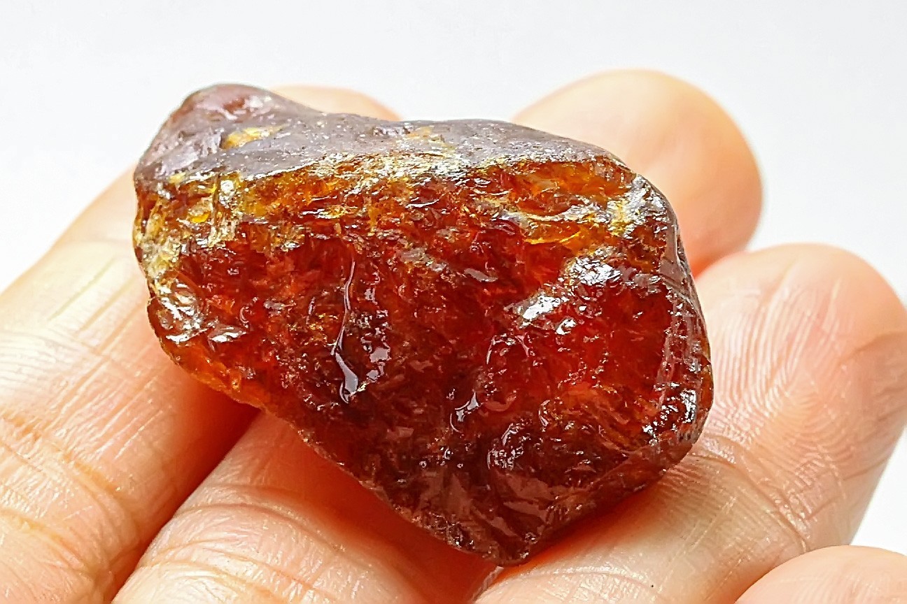 108Ct Natural Spessartine Orange Garnet Facet Rough Specimen Nigeria YFDA8