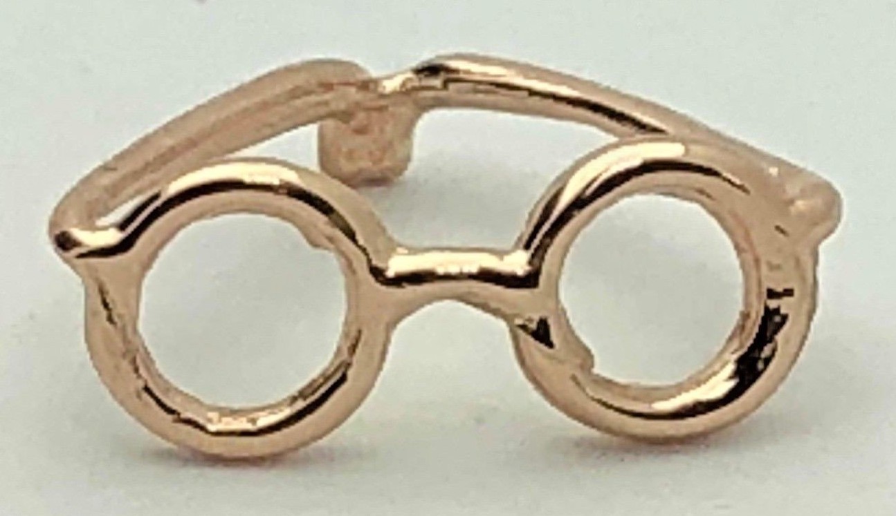 14k Yellow White or Rose Gold Sun Glasses Eye Glasses Charm Pendant