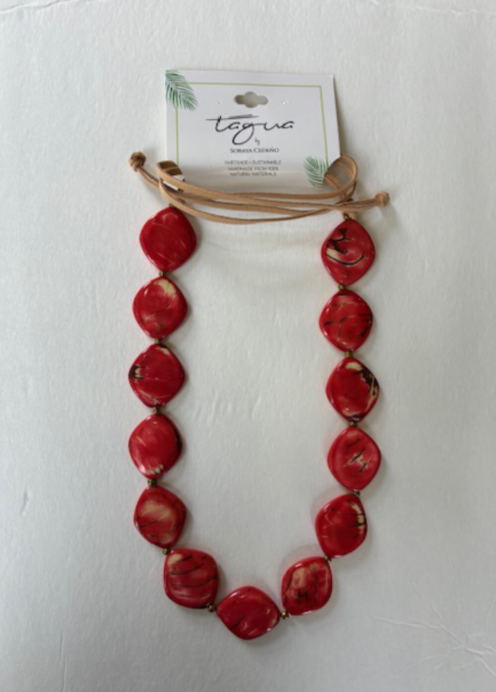 Tagua Nut Jewelry By Soraya Cedeno, Necklace, Megan, multicolor