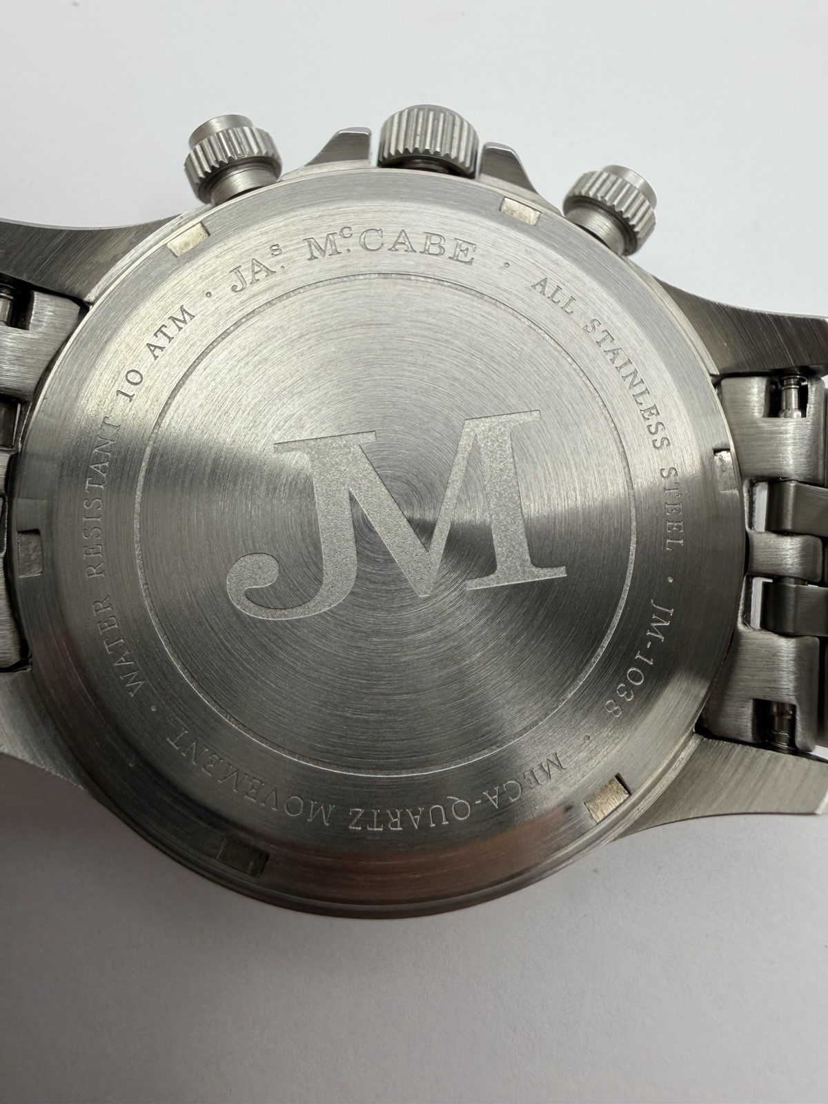 James McCabe Baja Chronograph JM-1038-11 Gravel Black Mecha-Quartz Full Kit 41mm