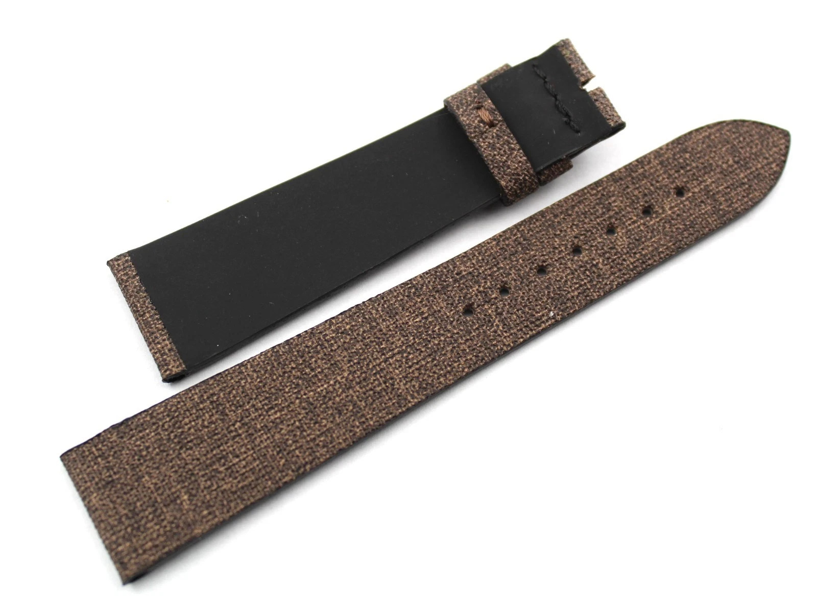 Dark Brown Vegan Watch Straps Various Sizes Handmade Soft New