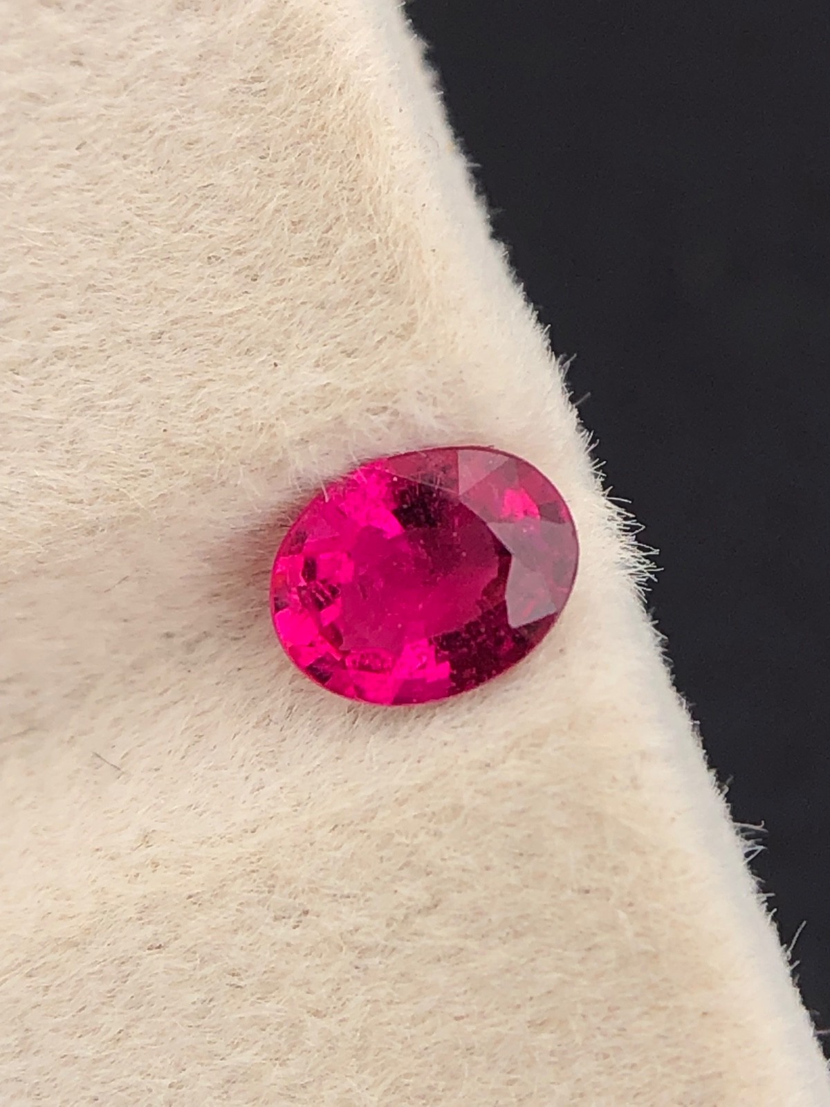 0.45 Ct Natural Pink Tourmaline Oval Loose Faceted Gemstone Making For Jewelry