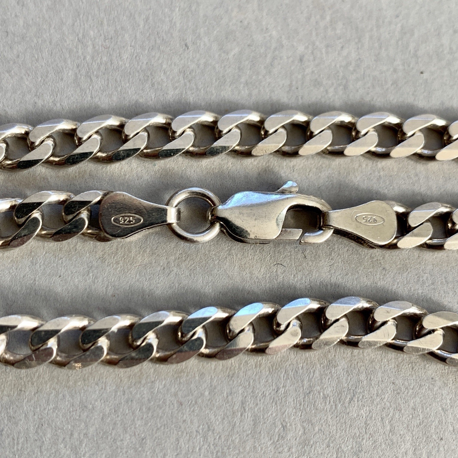 Sterling Silver 925 Chain Necklace Curb Link 28” 71cm 36g Mens Womens 5mm Wide