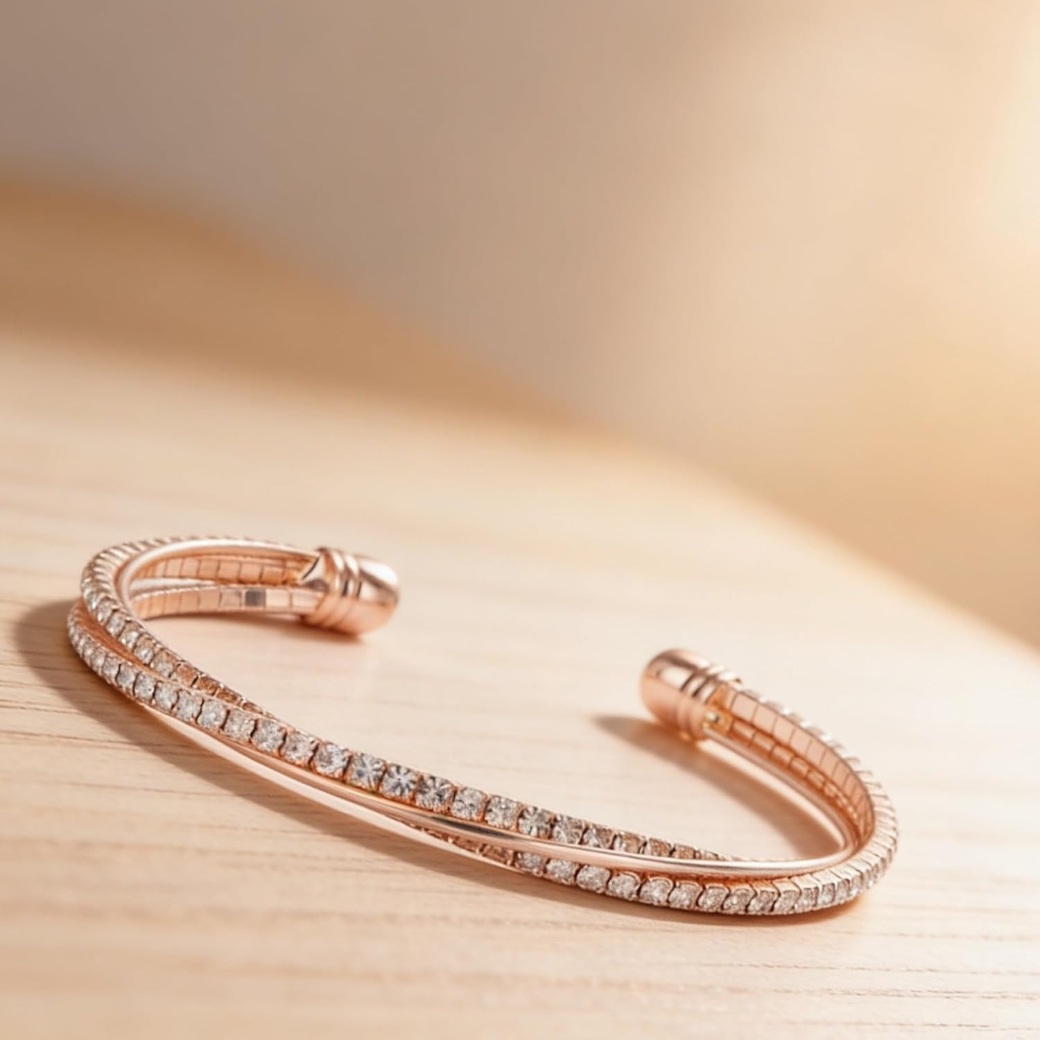 Bangle Sparkly Cute Valentine Day Gift Rhinestone Cuff Bracelet Bridesmaid Wedd