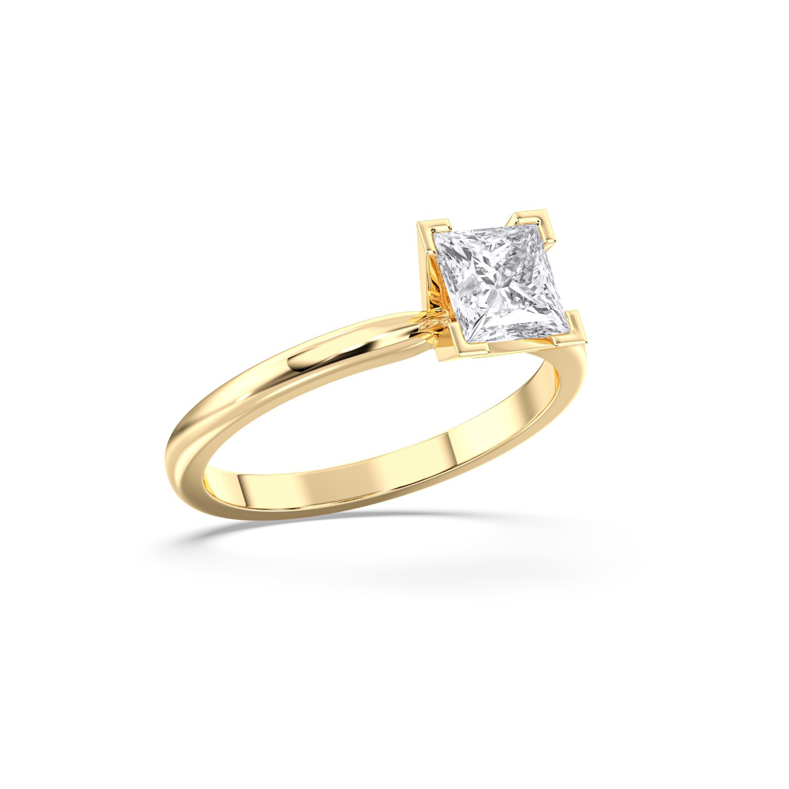 1ct Lab Grown Diamond Engagement Ring IGI Certified 925 Silver Promise Gift Her