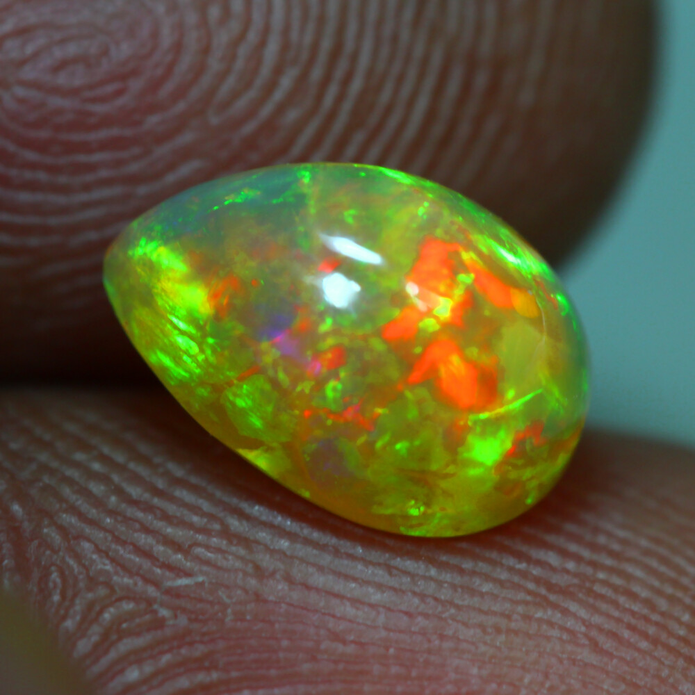 1.27 Cts_Great Collection_100 % Natural Untreated Multi-Color Flash Welo Opal