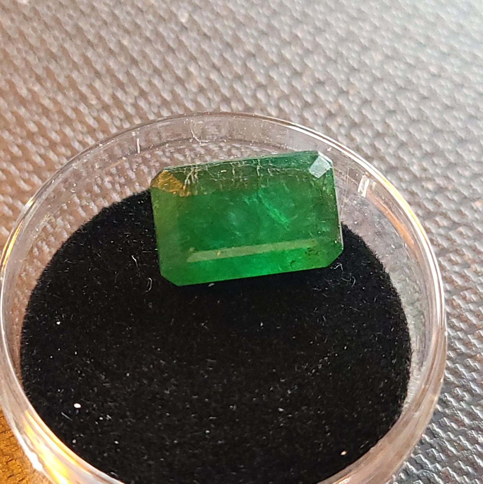 Natural Untreated Certified Ideal Dark Green Zambian Translucent Emerald 4.55ct