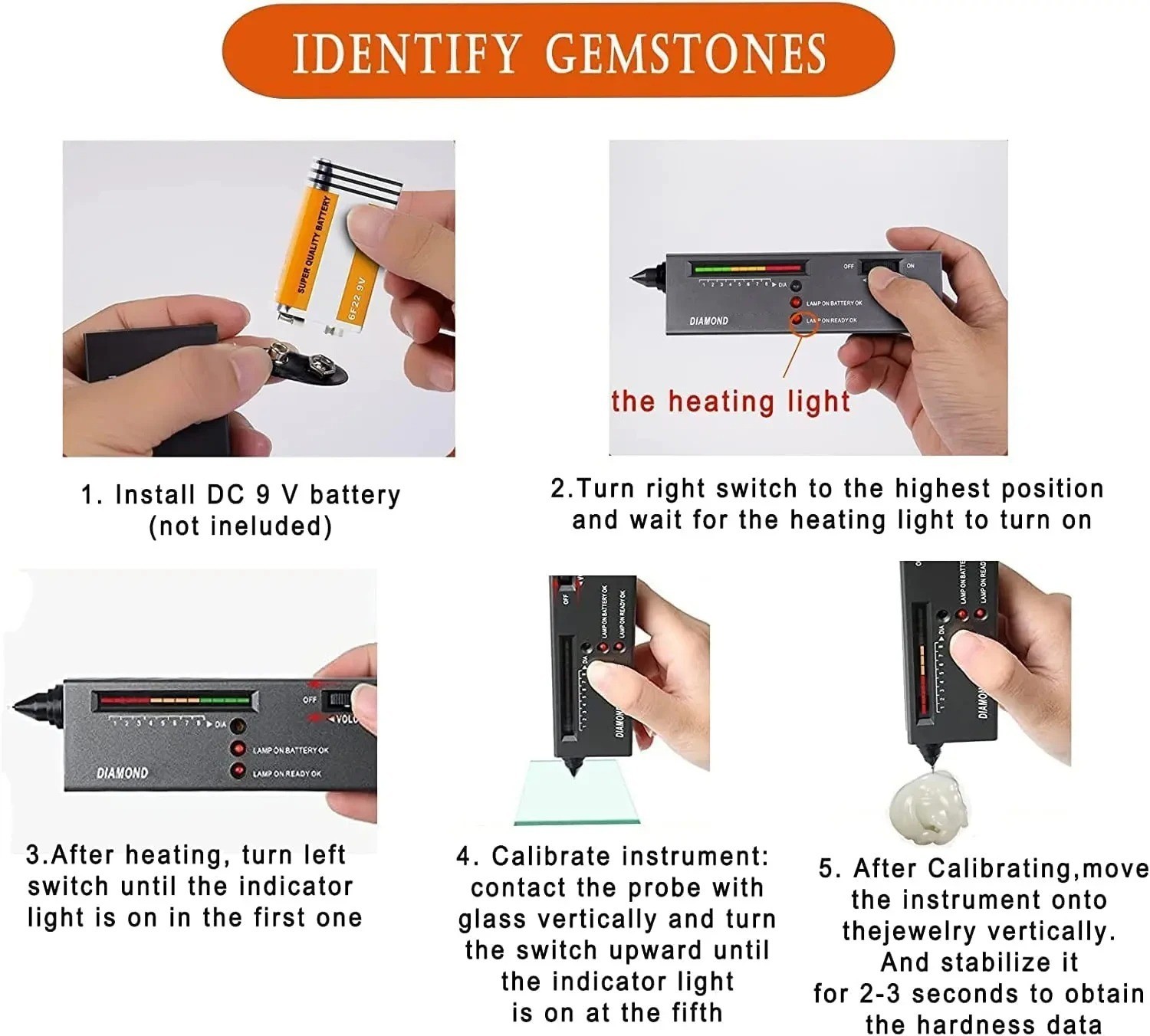 High Accuracy Professional Diamond Tester Gemstone Selector ll Jeweler Tool Kit