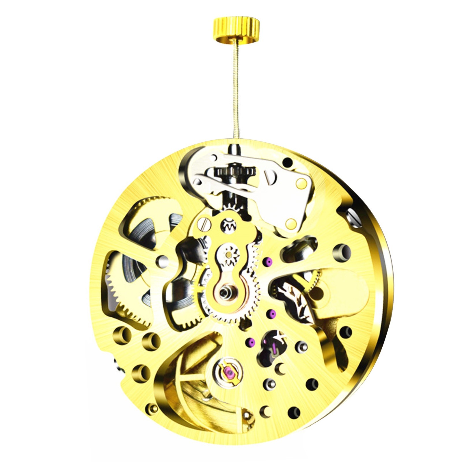 27mm Gold Skeleton 2004 Adjustment Radiation Pattern Automatic Watch Movement