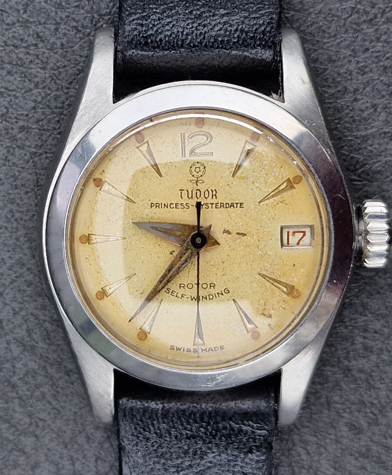 Tudor Princess Oysterdate Automatic 24mm Stainless Steel Wristwatch