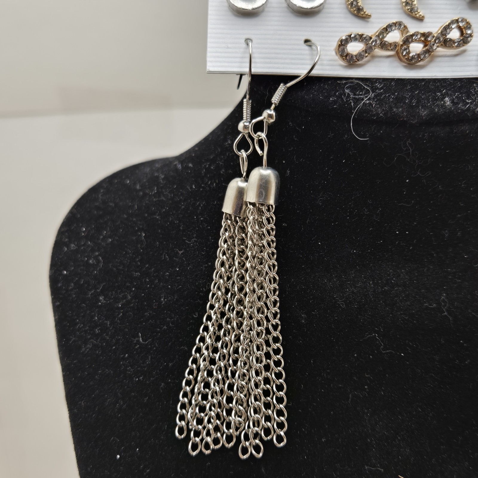 Fashion Earrings-Jewelry Sets Of Six Pair-NEW Silver Colored, Complete