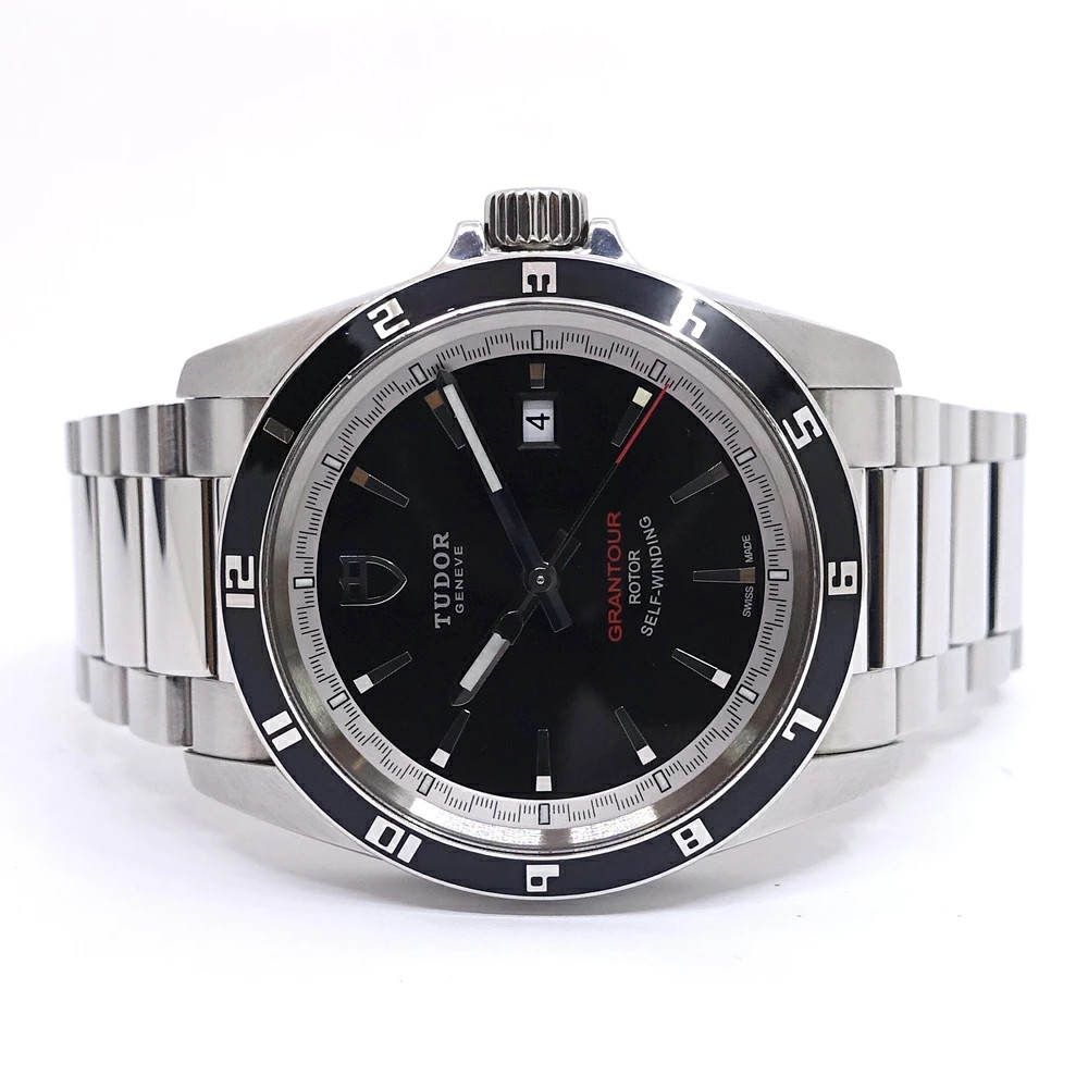 TUDOR WATCH GRAND TOUR DATE 20500N BLACK DIAL STAINLESS STEEL AUTOMATIC MEN’S