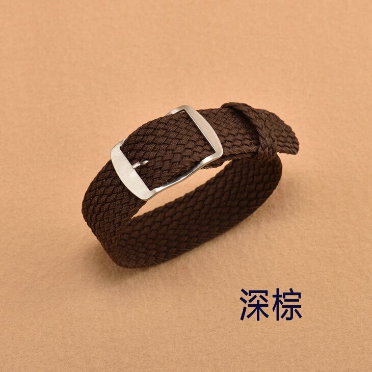 No-hole PL Nylon Watch Band 14mm 16mm 18mm 20mm 22mm Weave Fabric Strap Bracelet