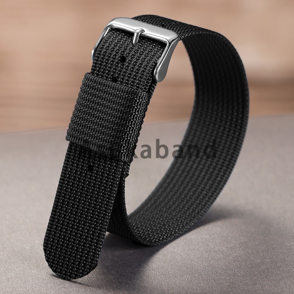 Nylon Watch Band Waterproof Ballistic Nylon One-Piece Military Watch Straps