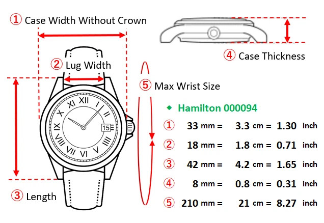 [Near MINT] Hamilton Khaki Green Manual Date 33mm 000094 Men’s Watch