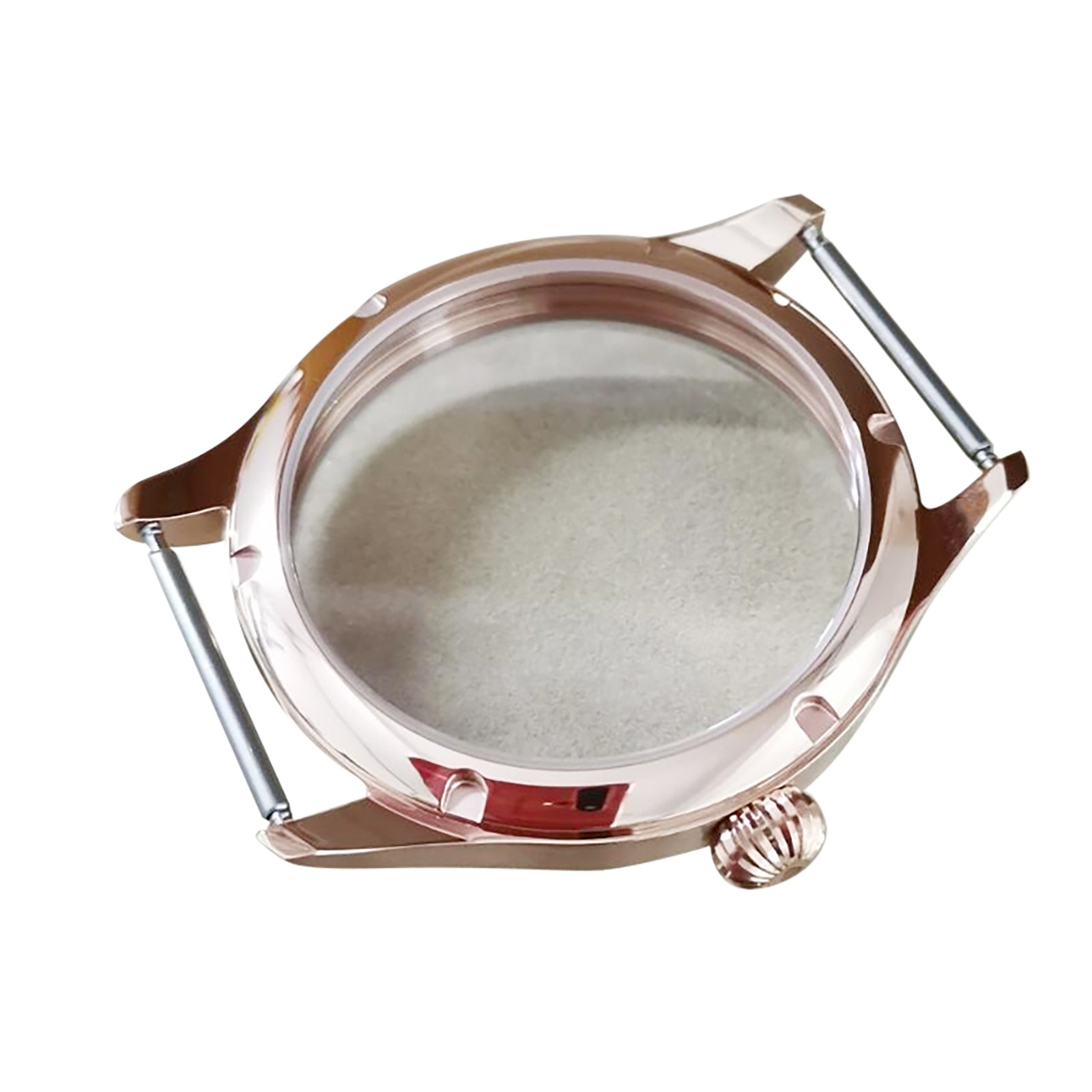 44mm Watch Case Stainless Steel For ETA 6497 6498 Seagull ST3600 ST3621 Movement