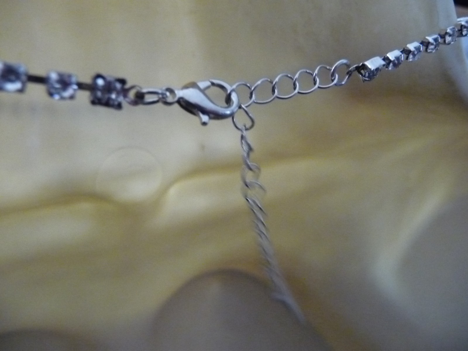 CHOKER 1/4” WIDE 1 ROWS RHINESTONES 1/8” W NECKLACE #23/26
