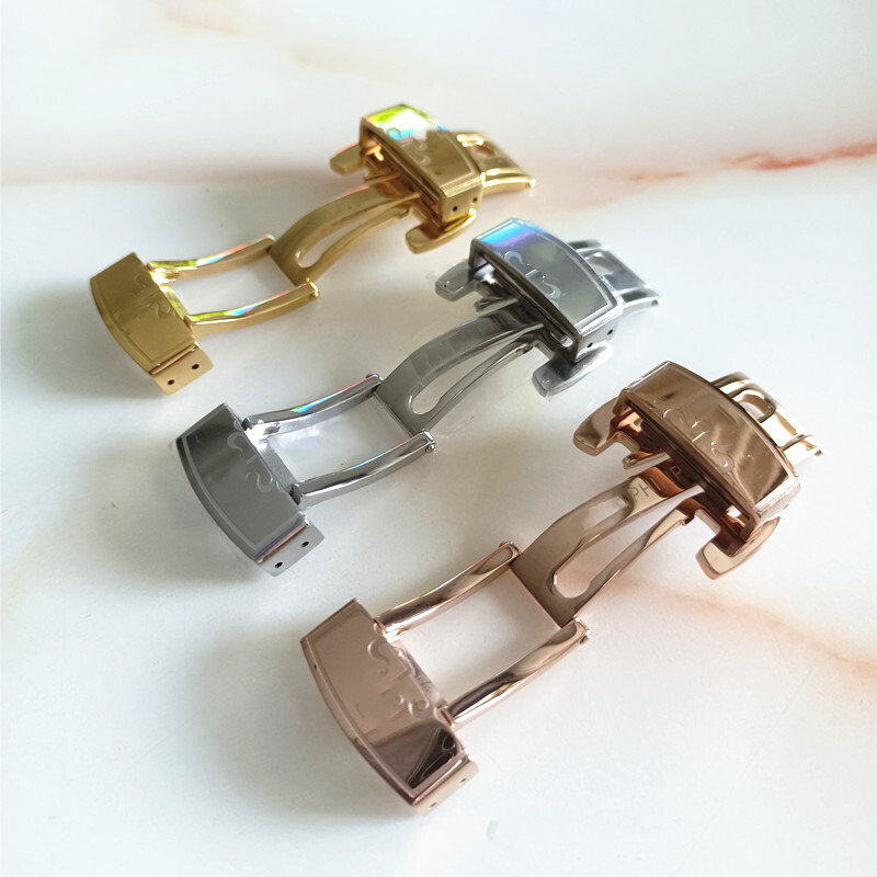 Stainless Steel Folding Clasp Butterfly Buckle 16 18 for Patek Philippe Aquanaut