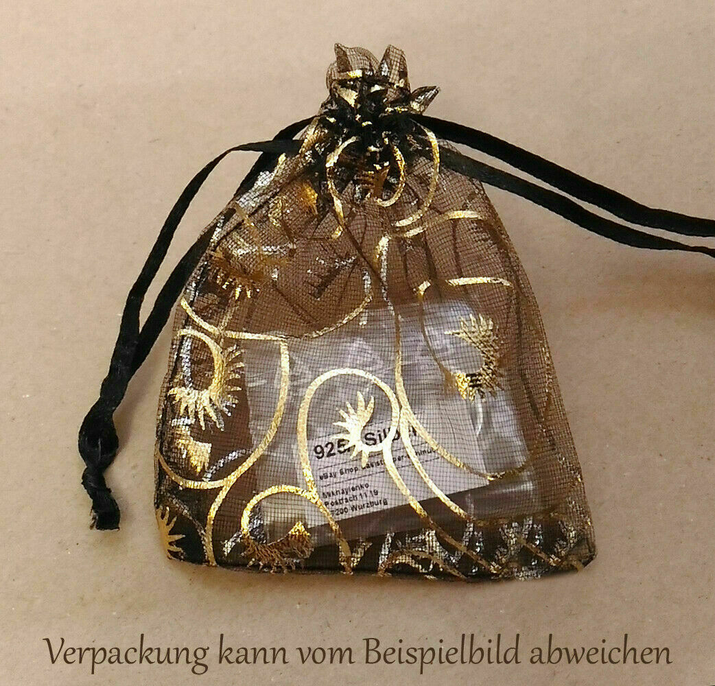 925 ECHT SILBER RHODINIERT 🤍 Herz Collier Kette Kugelkette 42-47 cm