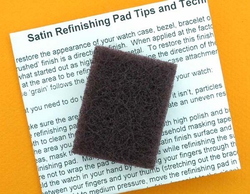 Brushed Steel Refinishing Pad for Baume & Mercier® Watches