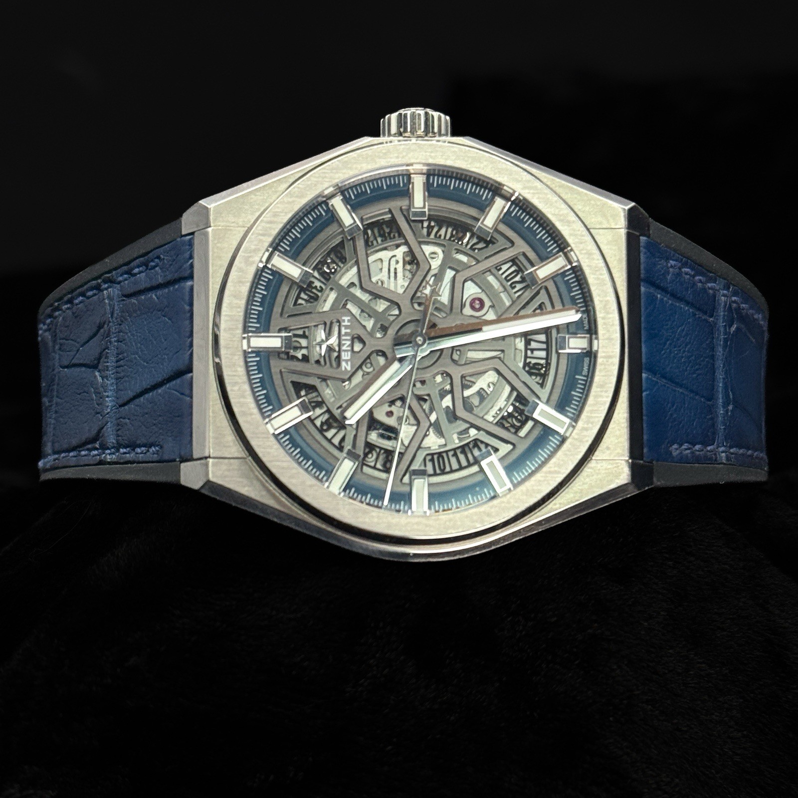 Zenith Defy Titanium Skeleton Blue, Boxes, Hang tag, Cloth, Booklet,
