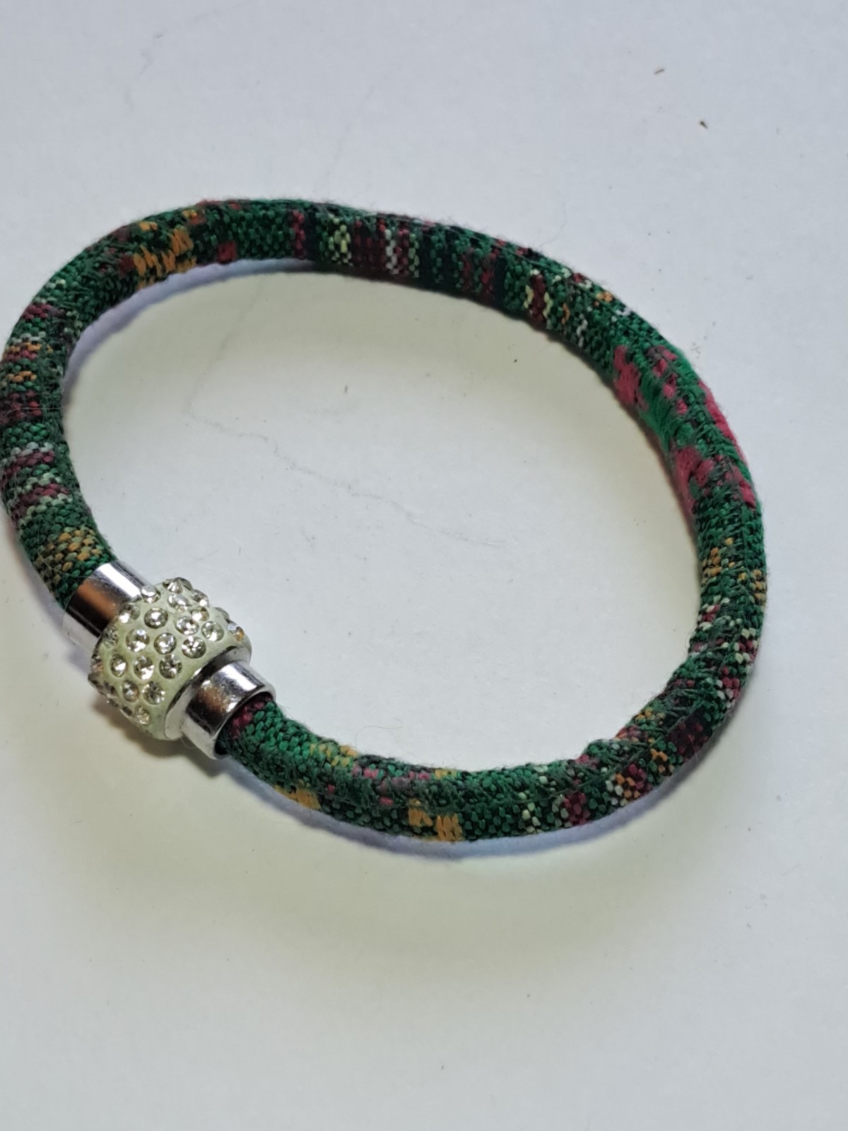 Vtg Peruvian Rope Bracelet Bangle Boho Spiritual Ethnic Tribal Artisan Magnetic