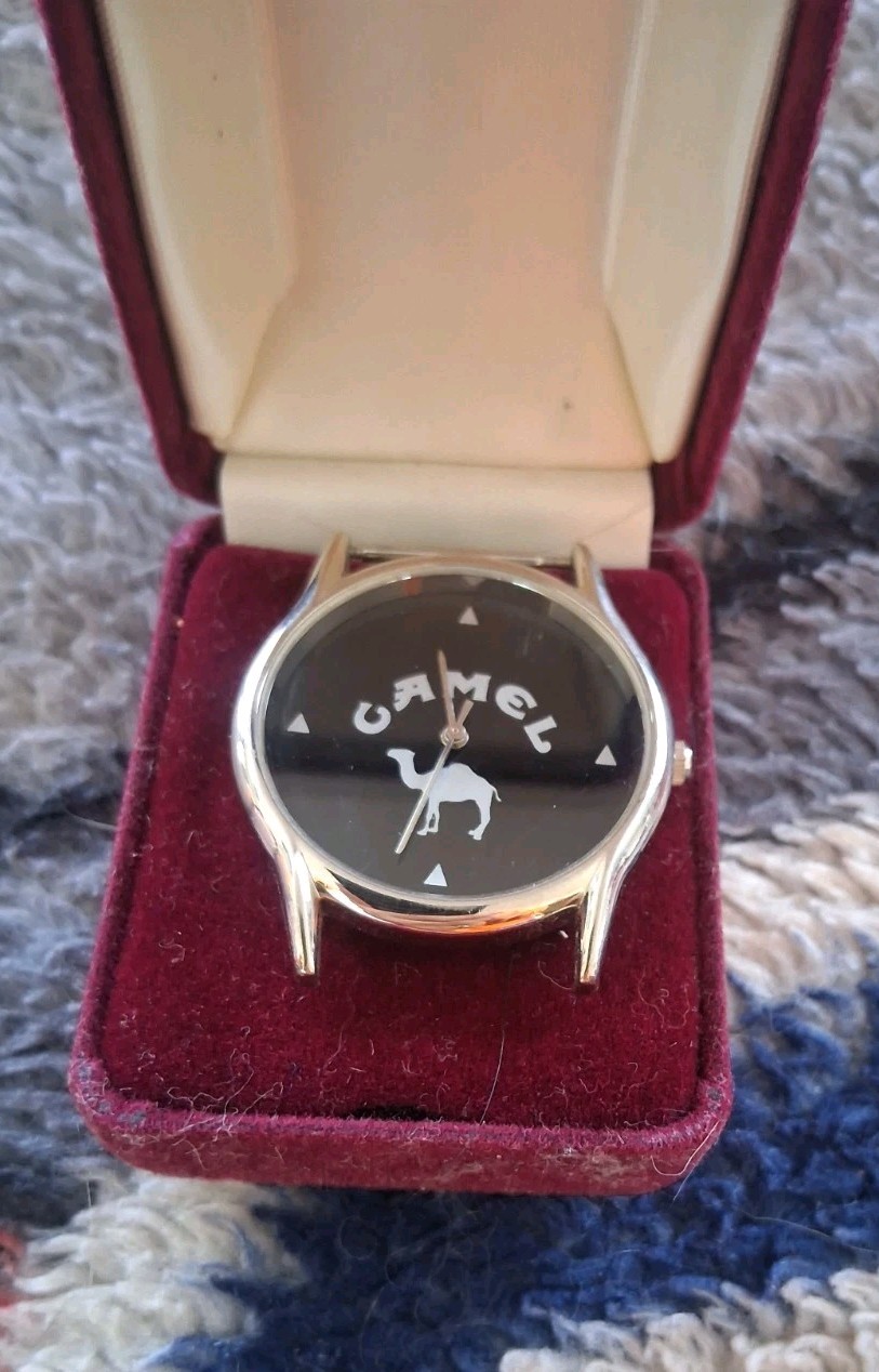 Vintage 1990’s CAMEL Cigarette Promo WATCH. needs Battery And Band