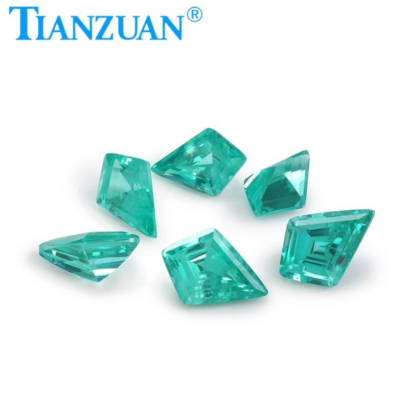 Kite Shape YAG Paraiba Color Yttrium Aluminum Garnet Loose gemstone