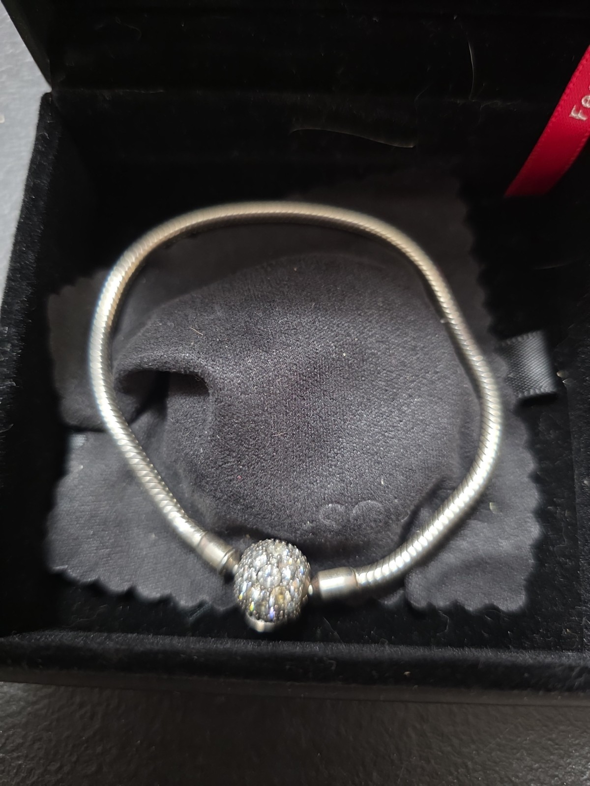 New Soufeel 925 Sterling Silver Charm Bracelet With Pave Cubic Zirconia Clasp In