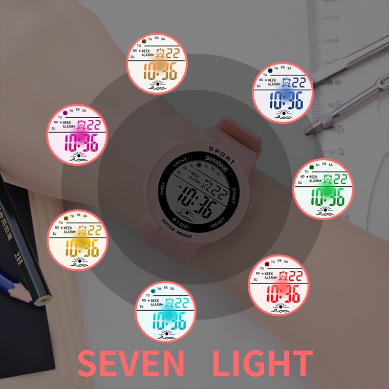 Boy and Girl Multi-functional Watch Electronic Waterproof Watch Sports Watch US
