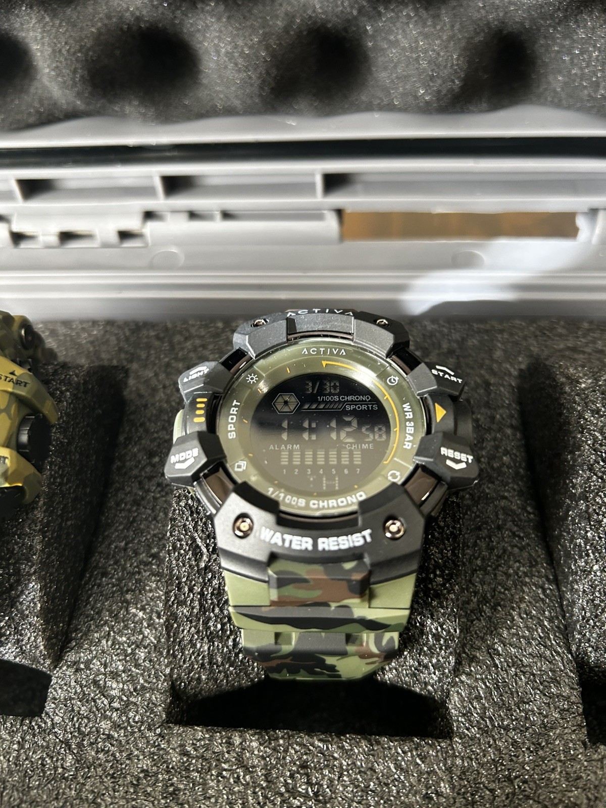 Activa Armour X Invicta Men’s Digital Watch 50mm Camouflage Khaki ACW8050MC-001