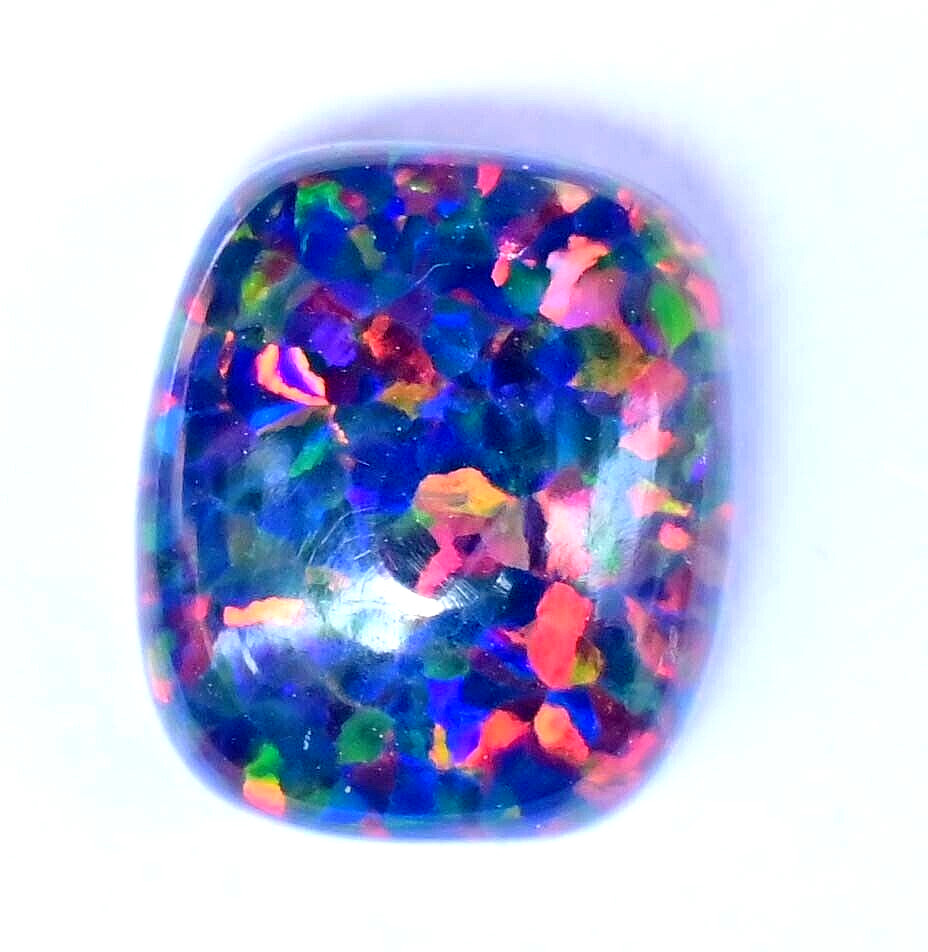6.65 Ct Natural Ethiopian Black Fire Opal Untreated Certified Precious Gemstone