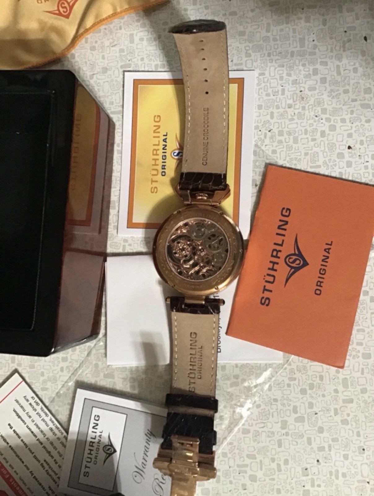 Stuhrling Emperor’s Skeleton Tourbillon 127C.333514 Limited 56/111 MSRP $3500