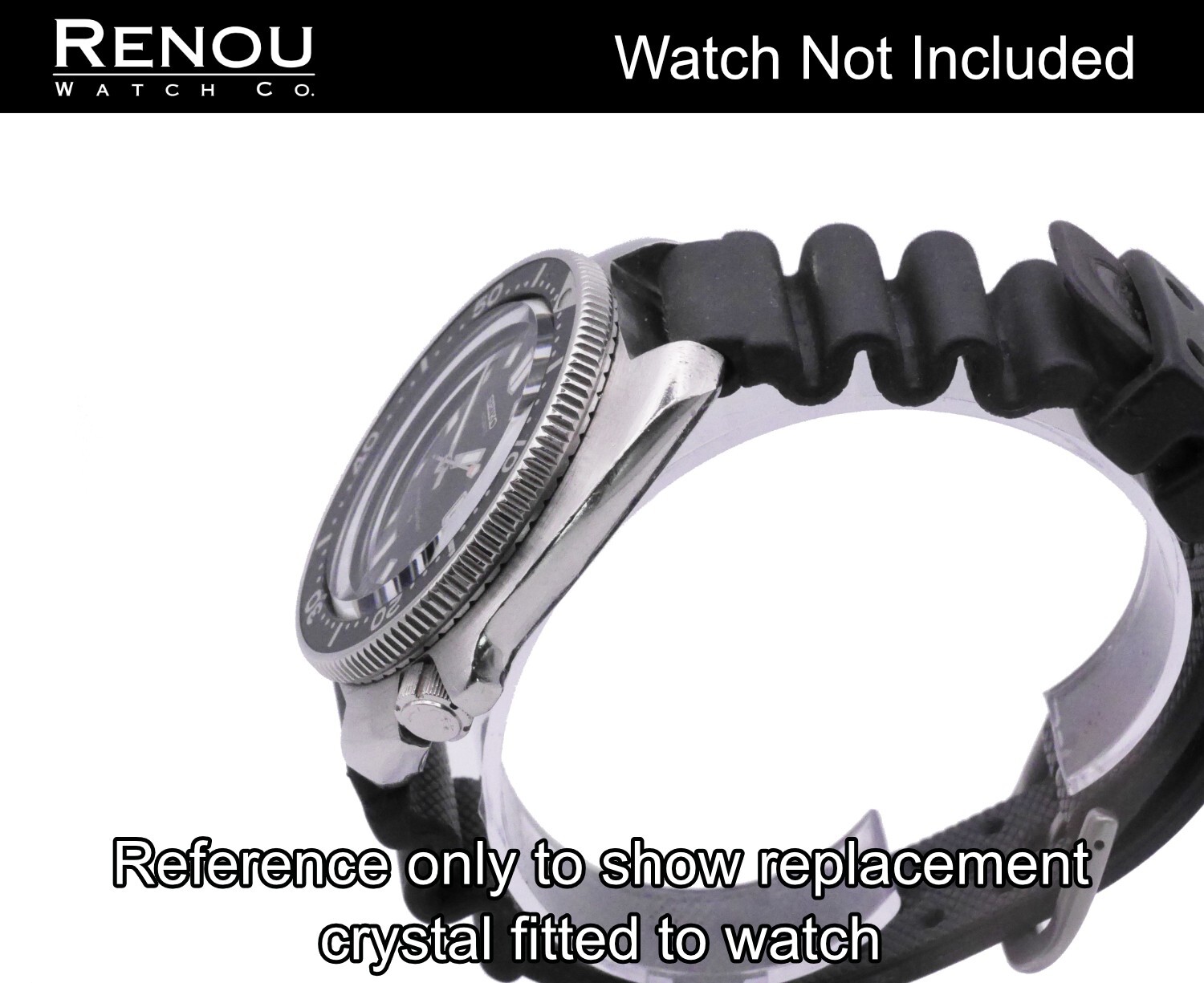 Seiko Replacement 320W10GN00 Type 3 Crystal for 6105, 6106 & 6119 Divers Watches